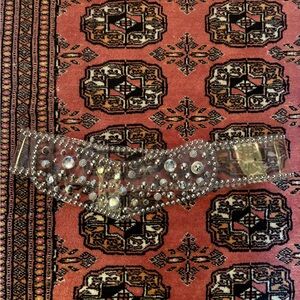 Vintage Clear Studded Rhinestone Belt